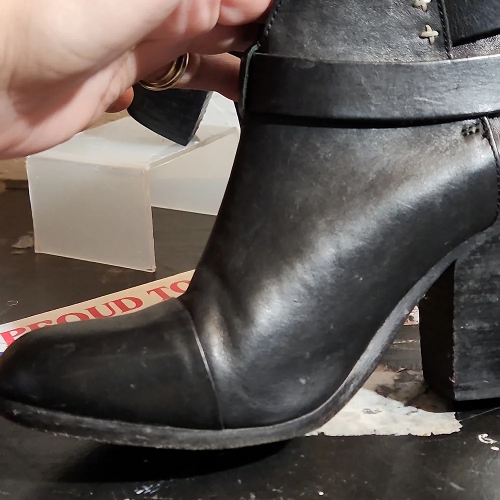 RAG&BONE 37.5 Harrow Leather Bootie